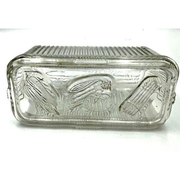 Vintage Federal Glass Vegetable Container - Picture 1 of 7